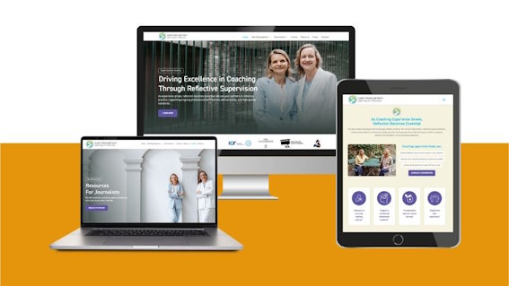 Collage mit Ansichten der Website von Schlenker Impulse in verschiedenen Monitoren